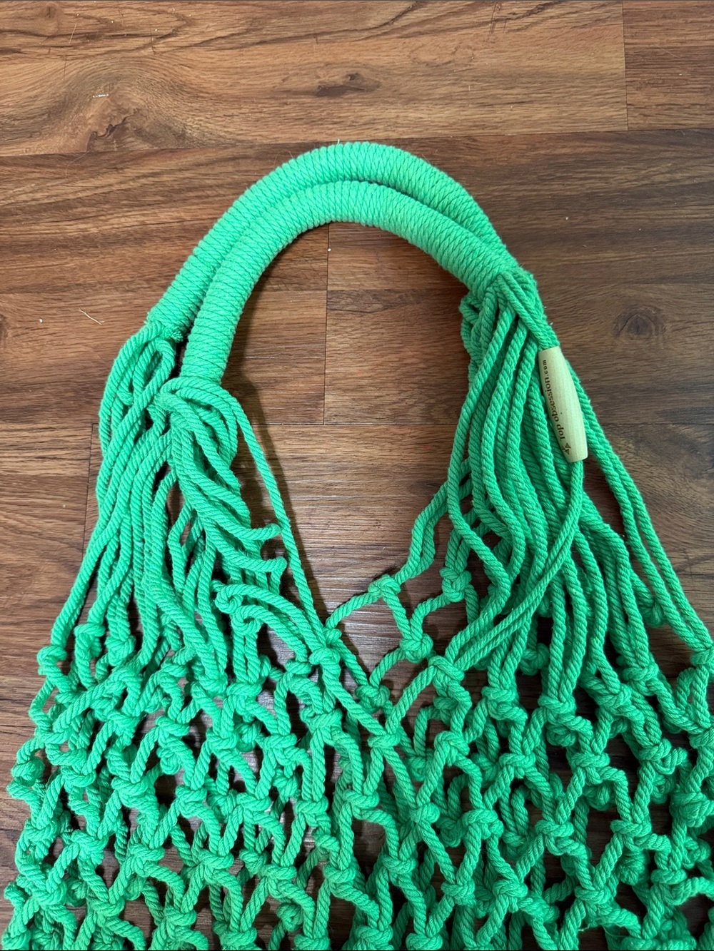 Macrame Tote Bag - Picture 3 of 5
